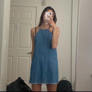 BDG Denim Halter Dress